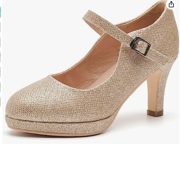 Shoes - Women's Round Toe Platform Mid-Heel Mary Jane Shoes pump shoes